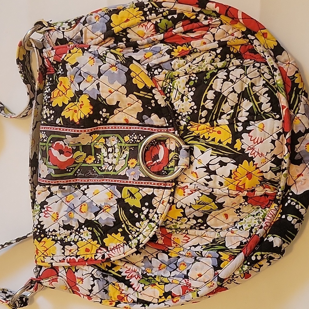 Vera Bradley poppy collection Asian Print Crossbody Shoulder Bag